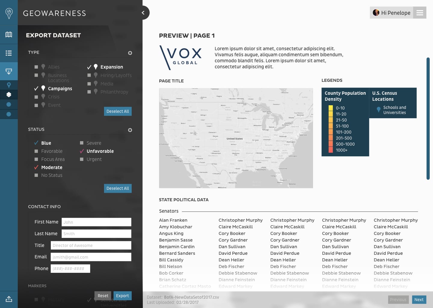 GEO-Export-My-Data